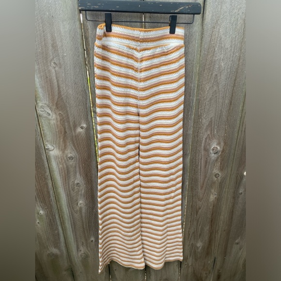 Rip Curl Stripe Knit Wide Leg Pants | Size Small - Picture 5 of 5
